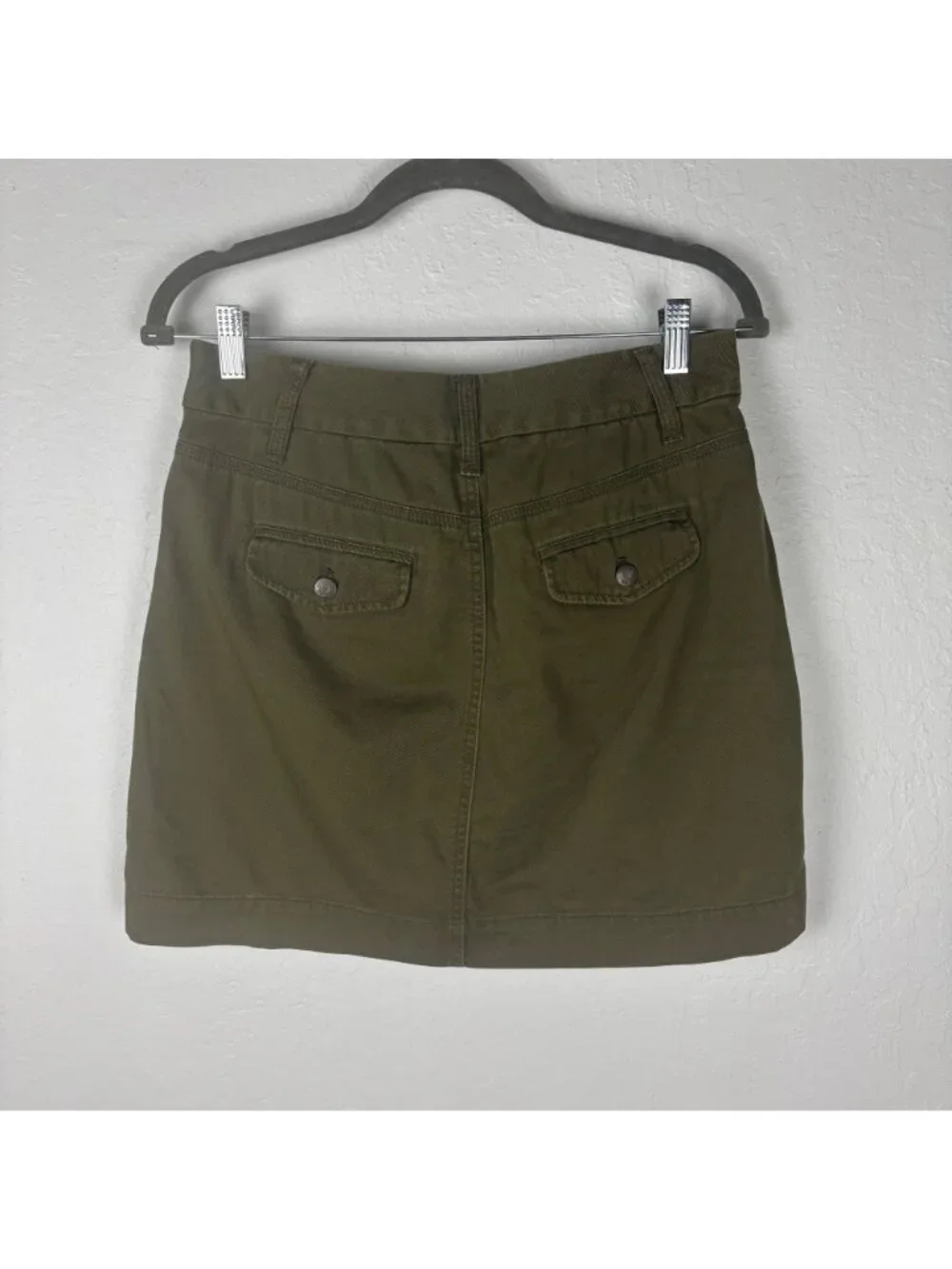 ✨3/$30 J. Crew 4 Olive Green Classic Twill Chino Skirt Casual